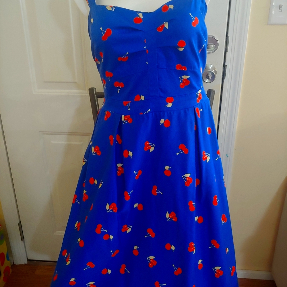 Cherry print pin-up style dress from City Chic